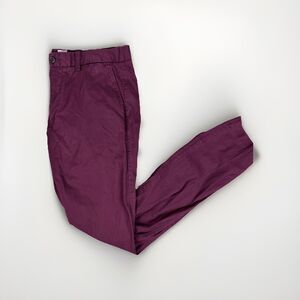 GAP Chino Pants Men's 34x34 Burgundy Slim Fit Stylish Casual Preppy